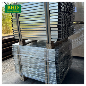 Estantería de paleta selectiva estándar de EE. UU. de alta disponibilidad Estructura de perno de viga vertical de acero de alta calidad Estantes apilables naranjas - Product Image 4