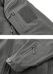 Veste softshell sur mesure pour hommes, vêtements de travail d'extérieur, imperméables et coupe-vent, pour la randonnée et l'hiver, vente en gros - Product Image 6