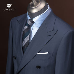 High-End <strong>Men's</strong> Business <strong>Suits</strong> Super 140'S Wool Peaked Collar Double Breasted 6 Buttons Italian Style for <strong>Men's</strong> <strong>Suit</strong>. - Product Image 6