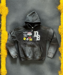 Personnalisé DTG Imprimé Vintage Wash Survêtement Hip Hop Double Taille Pantalon de Survêtement Tricoté Automne Sale Lavage Logo Graphique Sérigraphie - Product Image 3