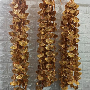 Guirlandes de grappes dorées Gota pour la décoration de plafond de scène String Party String décoratif Mandap et décor d'événement - Product Image 1