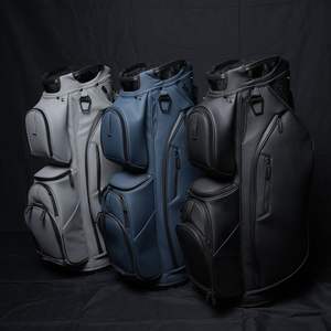 Bolsa para carrito de golf de fábrica mayorista de Vietnam, organizador de 15 compartimentos, divisores, asas superiores, cubierta impermeable, cuero PU, nailon, grande - Product Image 6