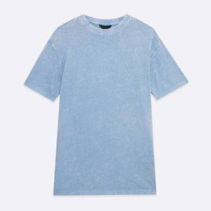 T-shirt unisexe surdimensionné délavé à l'acide vente en gros de streetwear vintage en coton épais et respirant personnalisé - Product Image 5