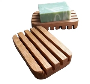 Porte-savon en bois de conception classique pour la décoration d'hôtels et de maisons Porte-savon en bois d'acacia massif - Product Image 5