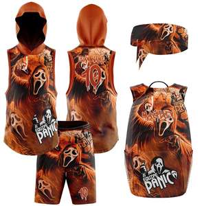 Ensemble de compression d'entraînement de joueur de football pour jeunes de style américain 7v7 Maillots à 7 drapeaux personnalisés sublimés Chemises uniformes respirantes - Product Image 6