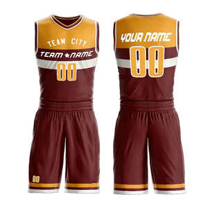 Ensembles de basket-ball grande taille pour hommes les plus vendus uniformes imprimés de sports d'été respirants Quantité minimale de commande - Product Image 6