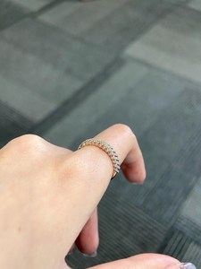 14K Gold Pave Half Eternity Band Eternity Brilliant Lab Grown Diamond Band Rose Gold Wedding Band para fiestas - Product Image 2