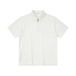 High-End Custom for Shirts for Men 100% Cotton Thick Baggy Casual Wear Knitted Fabric Blank Design Front logo custom - Product Image 5