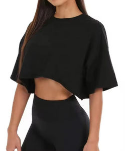 Camiseta Corta de Algodón Transpirable y de Secado Rápido Ecológica para Mujer con Logotipo Personalizado, Camisetas Casuales de Verano para Entrenamiento de Alta Calidad - Product Image 6