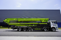 Camion pompe à béton diesel d'occasion pour la construction de grande hauteur – Solution de coulage vertical fiable, productivité 180 m³/h, portée 73 m