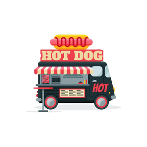 Camión de comida móvil para hot dogs usado en grandes cantidades, posicionado para comercio y abastecimiento - Product Image 4