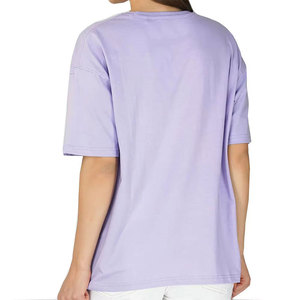 Camiseta Oversize de Algodón Lavado para Mujer, Estilo Urbano Holgado, Fabricante Mayorista OEM ODM - Product Image 2