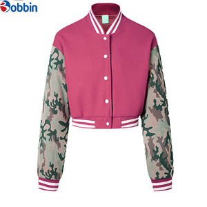 Veste courte de style universitaire pour femmes BOBBIN INDUSTRIES, meilleure variété, élégante, couleur personnalisée, manches longues, longueur courte, vêtements décontractés tendance - Product Image 1