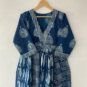 ชุดเดรสสเก็ตเตอร์พิมพ์ลายสีดำ ทำมือ ผ้าฝ้าย 100% สไตล์หวาน เอวธรรมชาติ ราคาขายส่ง คุณภาพส่งออก สำหรับงานแต่งงาน - Product Image 2