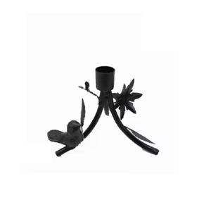 Modern Metal Home Decoration Candle Holders With <b>Leaf</b> Shaped Base Top Trending Handmade <b>Lighting</b> Supplies - Product Image 1