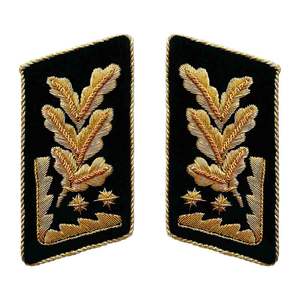 Gorget de col de rang Officr personnalisé de haute qualité/insigne de collier/onglets de collier | Patchs de gorget de personnel de col Gorget Ronpex - Product Image 5