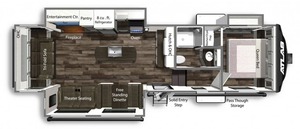 Used 2023 Dutc-hmen A-t-l-a-s 2992R-L-F Off Road Travel Trailer Rv Motorhome Camper Trailer - Product Image 5
