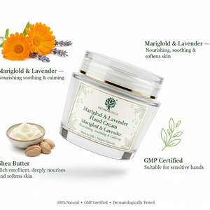 Crème pour les mains nourrissante et apaisante 75ml à la marguerite et à la lavande, hydratation intense, formule naturelle végane, OEM, marque privée, Italie, RedMoringa - Product Image 3