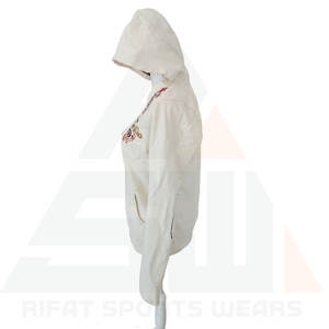 Sudadera con Capucha para Mujer, Estilo Vintage, con Logotipo Floral Bordado en 3D, Cuello en V Profundo, Mangas Largas - Product Image 3