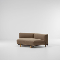 Ensemble de canapé de jardin, cadre en aluminium, coussin à séchage rapide, prêt pour villa en qualité contractuelle
