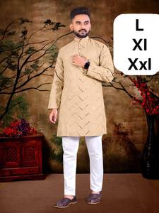 Collection Spéciale Festival Homme : Kurta Pyjama 100% Coton à Motifs Géométriques, Écologique et Infroissable – Exportateur en Gros - Product Image 2
