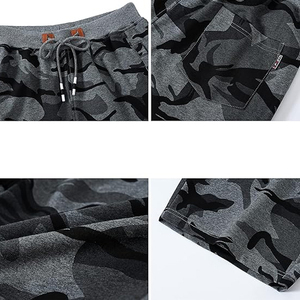 Mens <b>Shorts</b> Casual Drawstring Zipper Pockets Elastic Waist - Product Image 3