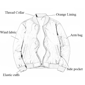 ... Chaqueta bomber con estilo para hombre, tela transpirable con cremallera frontal, ajuste ligero, adecuada para capas informales y ropa de viaje - Product Image 4