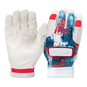 Gants de frappeur de baseball softball en cuir avec logo personnalisé de qualité supérieure respirants design camouflé fabricant direct - Product Image 2