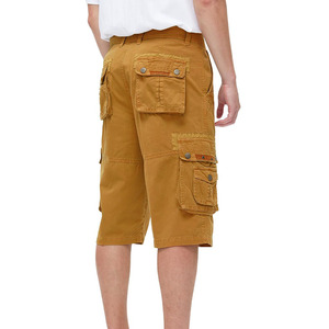 Pantalones cortos Cargo de secado rápido para uso diario, pantalones cortos transpirables para exteriores de Color sólido a la moda informal de verano clásico para hombres - Product Image 6