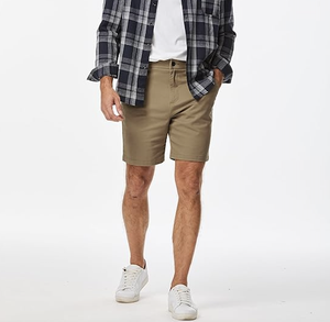 WHOLESALE <b>MENS</b> 7" CHINO <b>SHORTS</b> CLASSIC FITNESS SUMMER STRETCH WAIST COTTON TWILL CASUAL <b>DRESS</b> <b>SHORTS</b> CUSTOM LOGO NEW ARRIVAL - Product Image 6