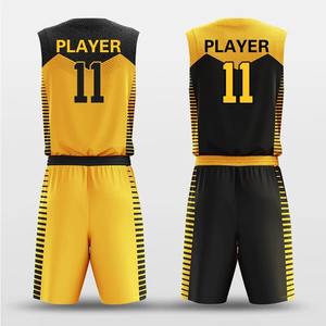 Conjunto de uniforme de baloncesto poliéster secado rápido personalizado Unisex felpa tamaño transpirable ropa deportiva sublimación impresa Jersey - Product Image 2