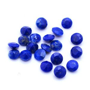Alta calidad 25 piezas lapislázuli Natural suelto 3mm corte 2mm espesor azul 2,55 Cts lote superior Iroc ventas faceta cuarzo piedra Círculo - Product Image 1