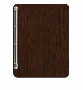 DIVRIS Porta Menús de Madera Marrón Personalizado, Grabado, con Capacidad para Múltiples Páginas, para Restaurantes y Cafeterías - Product Image 2