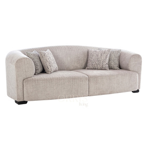 ชุดโซฟาหุ้มเบาะหรูหรา SOHO พร้อมฟองน้ำสำหรับห้องนั่งเล่นในวิลล่า/ห้างสรรพสินค้า/อพาร์ตเมนต์ ดีไซน์ทันสมัยเพื่อการพักผ่อน - Product Image 1