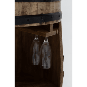 Saylor Industrial Armoire à cocktail en bois 100x65CM - Product Image 3