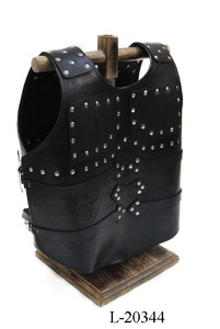 Veste d'armure en cuir médiévale laiton Lion blanc meilleure qualité INDE - Product Image 3