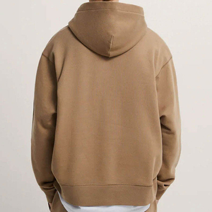 2025 hiver Logo personnalisé polaire 100% coton poids lourd plaine pull surdimensionné Jogging blanc goutte épaule unisexe à capuche - Product Image 6