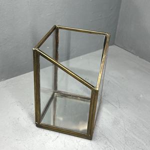 เชิงเทียนเชิงเทียนตกแต่งเชิงเทียนทำด้วยทองเหลืองและแก้ว - Product Image 4