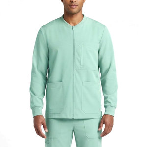 Blouse médicale zippée pour infirmières, vêtement de maintien au chaud pour personnel hospitalier et clinique, fournisseur en gros - Product Image 1