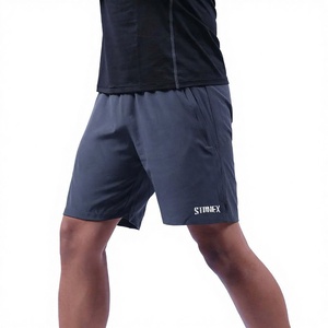 Shorts de sport pour hommes sur mesure en gros, séchage rapide, respirants, avec poches, impression de logo personnalisé, service OEM - Product Image 1