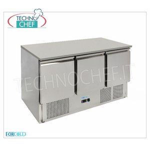 Refrigerador Comercial de Cocina de 3 Puertas Forcold G-S903TOP-FC con Temperatura de Mesa Modelo Estático +2/+8C 368 Lt - Product Image 1
