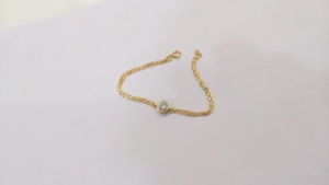 Pulsera de tenis de diamante cultivado en laboratorio de corte redondo de 0,80 quilates en tipos de cadena de oro blanco sólido/amarillo/rosa - Product Image 2