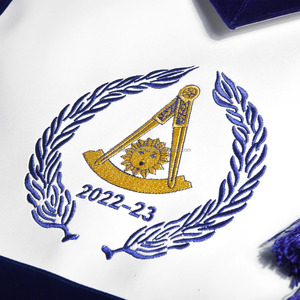 ผ้ากันเปื้อน เครื่องประดับพิธีกรรม ปลอกคอ และสายสะพายปักลายตามสั่ง คุณภาพพรีเมียม สำหรับพิธีกรรม  ผู้จำหน่ายขายส่ง - Product Image 4