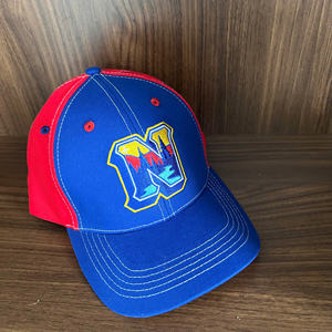 Gorras de béisbol personalizadas de 6 paneles para hombres y mujeres Gorra deportiva Mezcla De Colores Azul Rojo con cierre de sombrero de plástico Alta calidad OEM ODM - Product Image 1