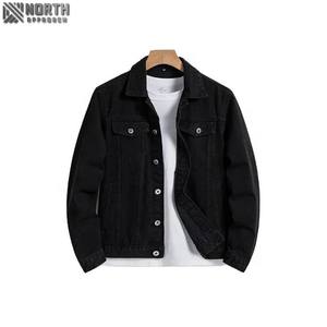 Haute qualité élégant vestes d'extérieur pour hommes 2025 broderie Jeans vestes 100% coton corps court régulier ajusté Denim vestes - Product Image 1