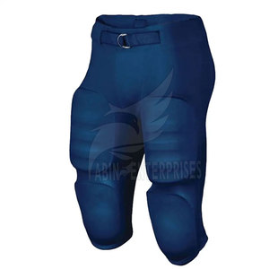 Conjunto de Uniforme de Fútbol Americano, Jersey Sublimado Naranja y Azul Marino con el Número 23 y Pantalones Azules para Hombres Adultos, Todas las Temporadas - Product Image 4