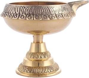 สินค้าใหม่ล่าสุดล่าสุดของตกแต่งบ้านทำจากทองเหลืองงานประดิษฐ์ทำจากฮินดู Pooja Diya - Product Image 4