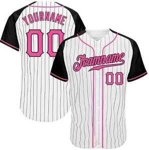 Sublimated Custom Printed Baseball & Softball Jerseys 100% Polyester Breathable Quick Dry Performance Uniform - Product Image 5