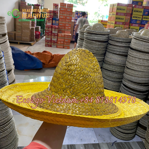 Sombreros de Paja para Mujer de Moda con 100% Paja Natural/Sombrero de Paja Personalizado/Sombreros de Paja de ECO2GO VIETNAM al Precio Más Bajo - Product Image 2