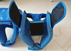 Casco de boxeo de cobertura completa Acolchado reforzado Material de PU Premium Resistente al desgaste para máxima protección MMA Kickboxing - Product Image 5